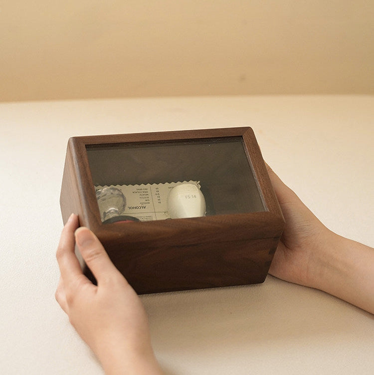 Markwell premium walnut stamp collector’s organizer box