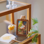 Meow Pattern Walnut Picture Frame