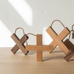 Minimalist Wooden Cross Hot Pad for Cookware