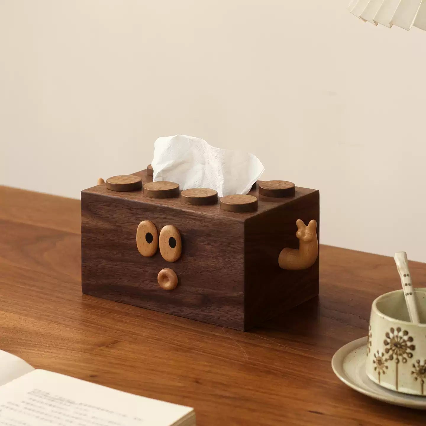 Modern Solid Wood Tissue Box for Living Room
