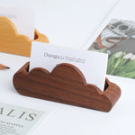 Monto handcrafted wooden business card holder