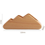 Monto solid wood card display stand for desk
