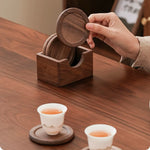 Moryu handcrafted walnut tea tools collection