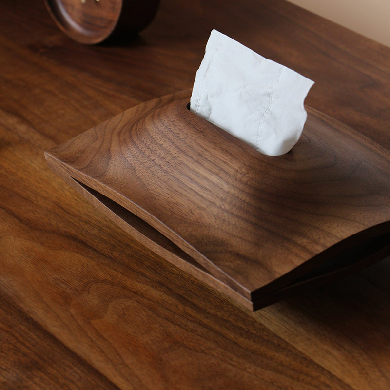NatureLine Walnut Decor Tissue Box