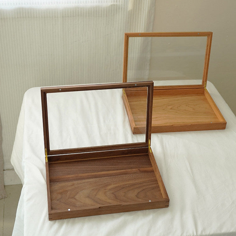 Premium walnut document holder with refined craftsmanship