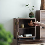 Rina handcrafted walnut storage cabinet