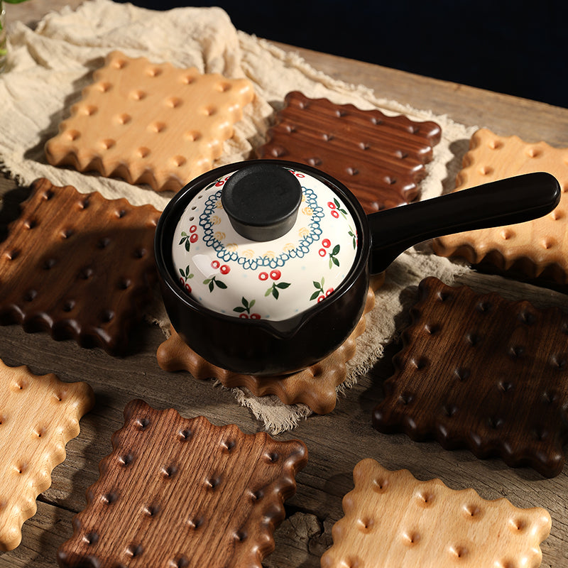Solid Wood Cookie Trivet (Square)