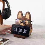 Solid Wood Eyeglass Organizer for Desk