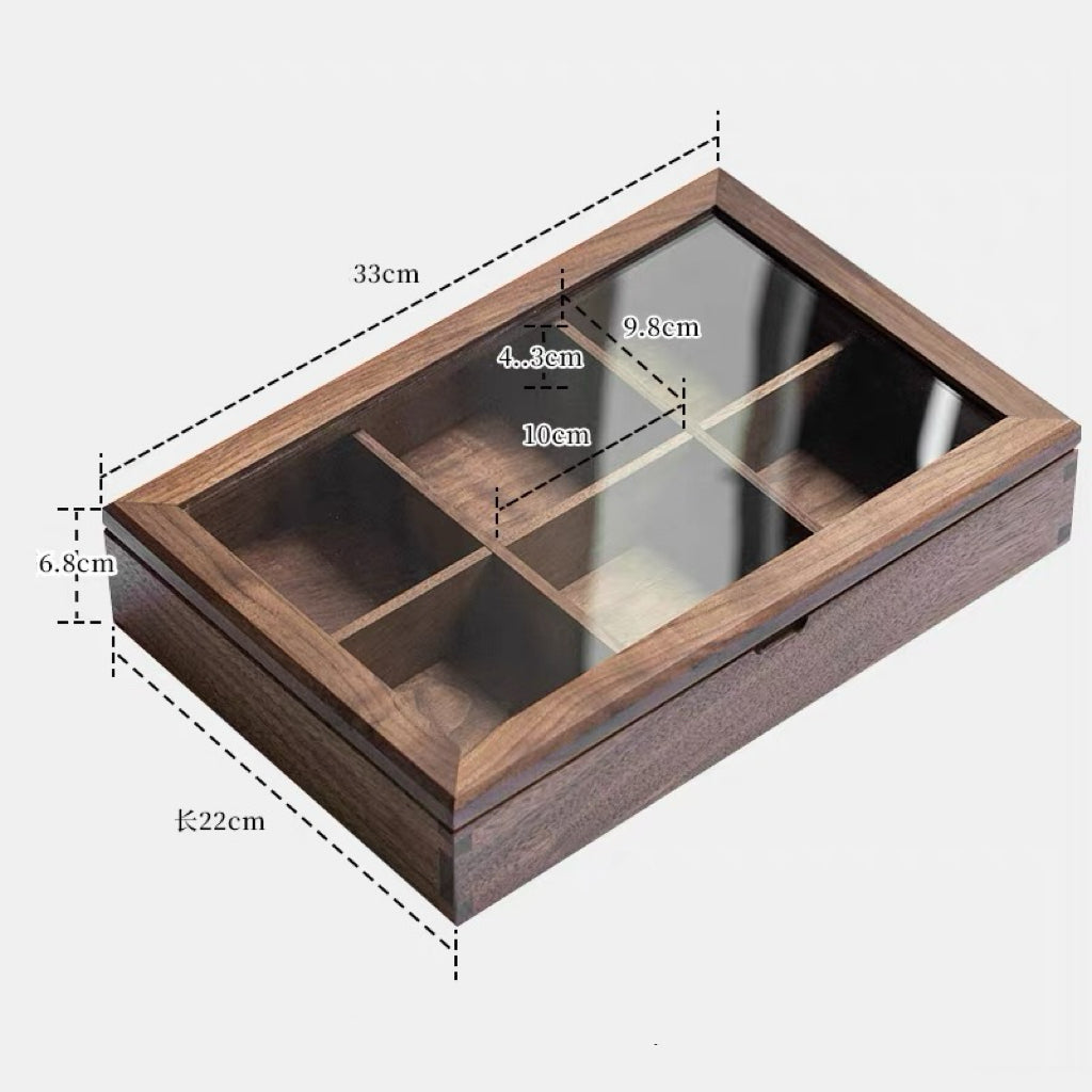 Solid wood box with elegant smooth finish for jewelry storage