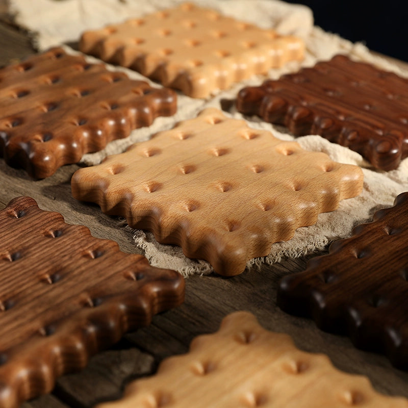 Square Cookie Trivet for Hot Dishes (Solid Wood)