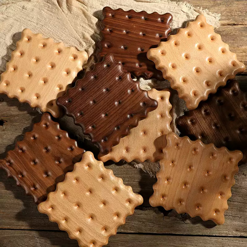 Square Solid Wood Cookie Hot Trivet