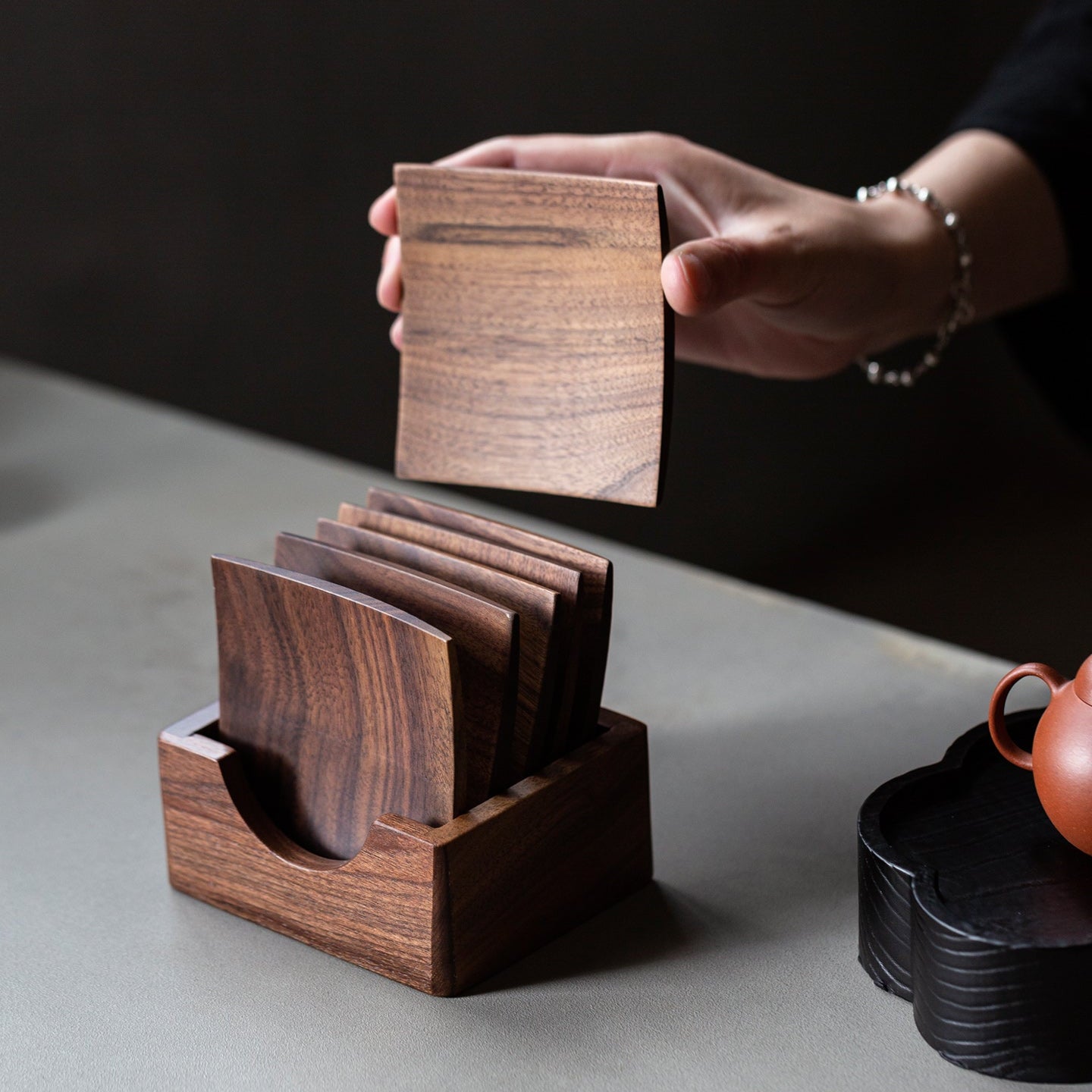 Coaster & Trivet – Walnut Addicted