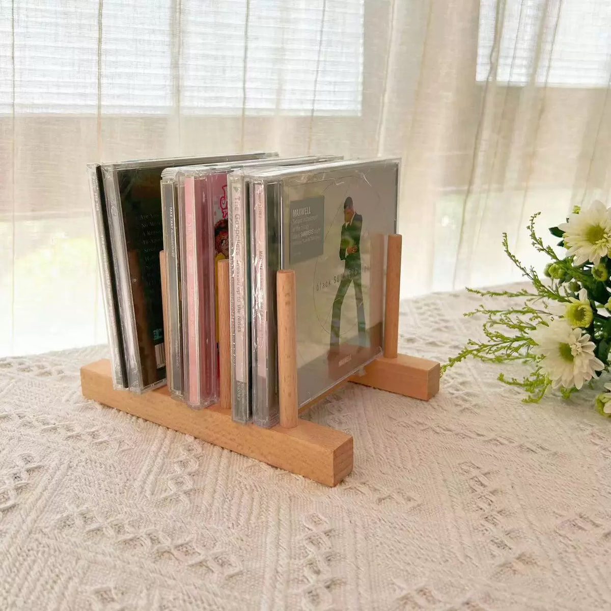 Tempora Solid Wood CD Display Rack