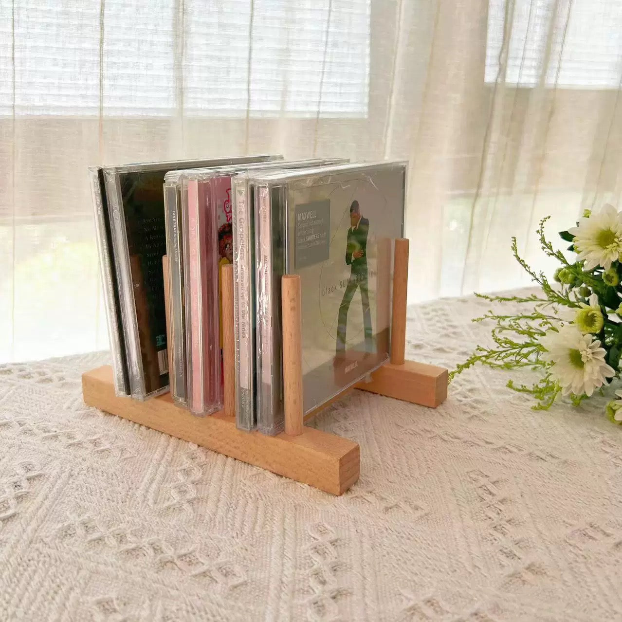 Tempora Solid Wood CD Display Rack