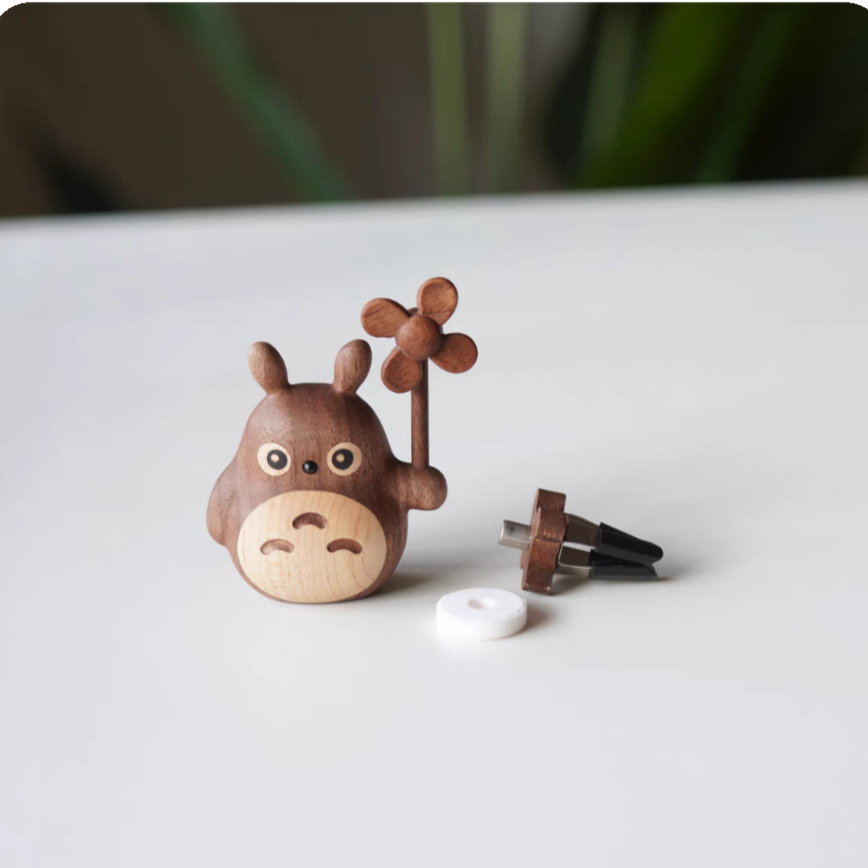 Toto Black Walnut Vehicle Air Freshener with Windmill