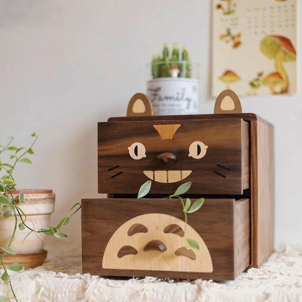 Toto Walnut Storage Cabinet