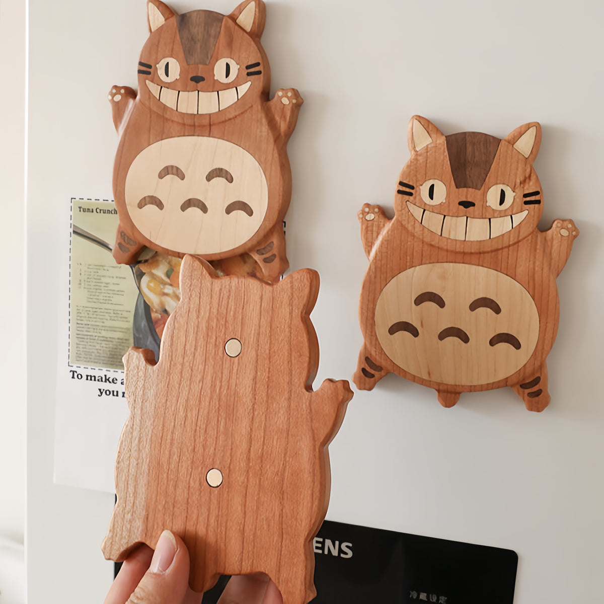 Totoro Cherry Wood Coaster