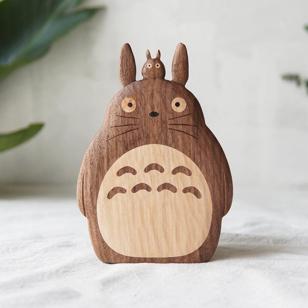 Totoro Decor Walnut Pen Holder