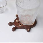 Totoro Walnut Drink Coaster