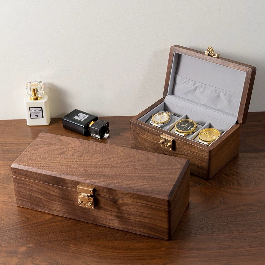 Vera solid wood watch organizer box