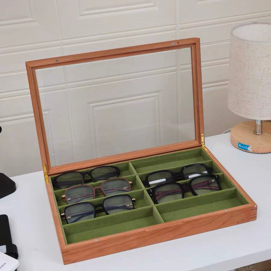 Vireo wooden sunglasses rack with elegant craftsmanship