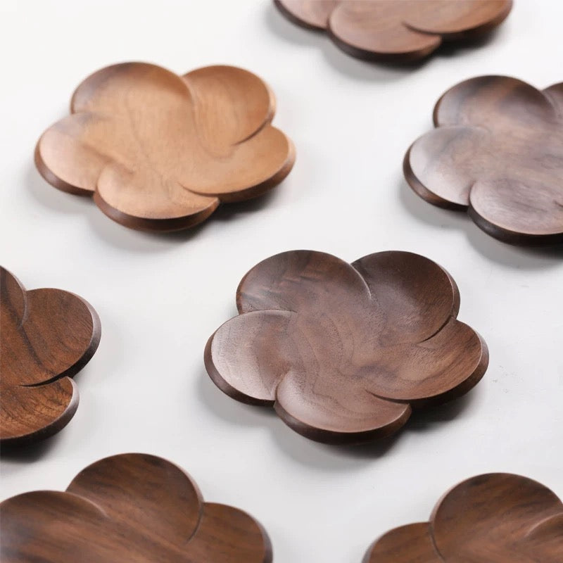 Petal Walnut Coaster (4 pcs)