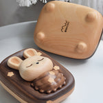 Wooden Baby Tooth and Hair Memory Box