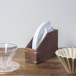 Wooden Coffee Filter Paper Organizer