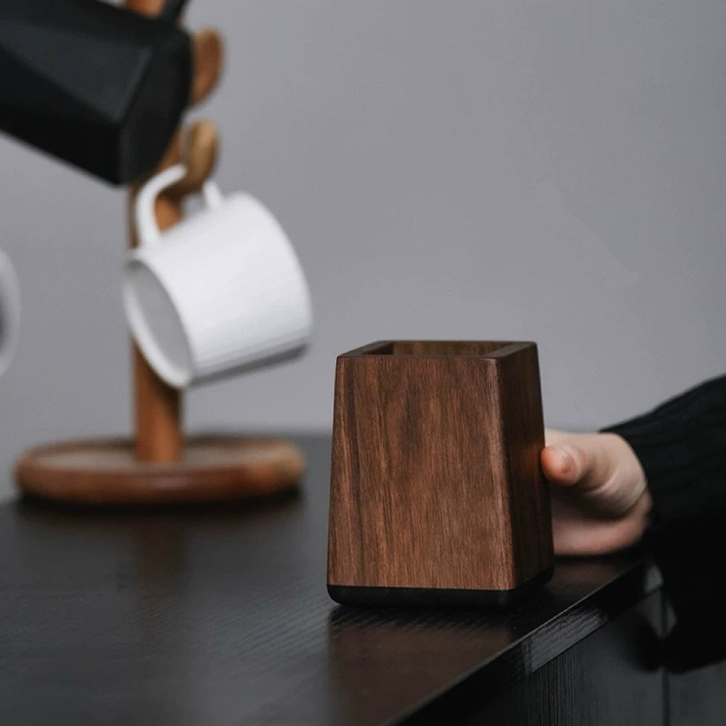 Wooden Coffee Stirrer Holder