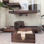 Wooden Desk Tissue Box