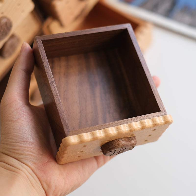 Wooden Desktop Decor Box