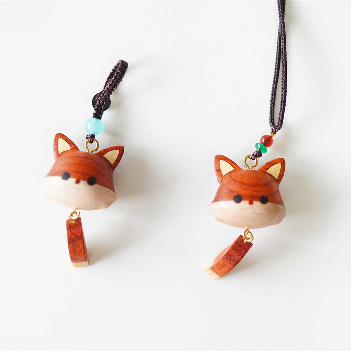 Wooden Fox Necklace