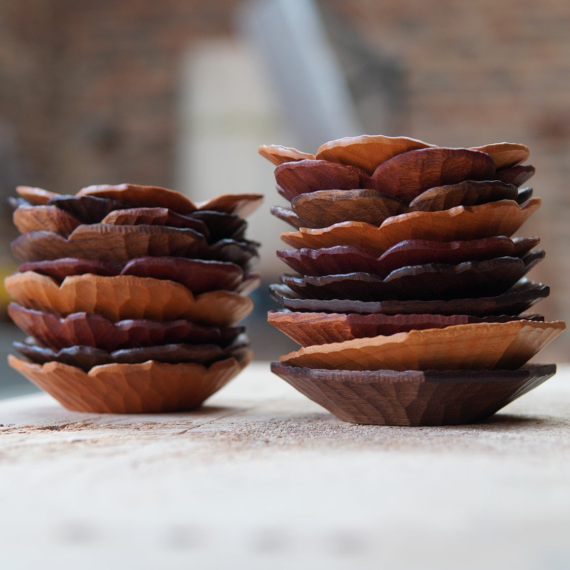 Wooden Tea Coaster Set