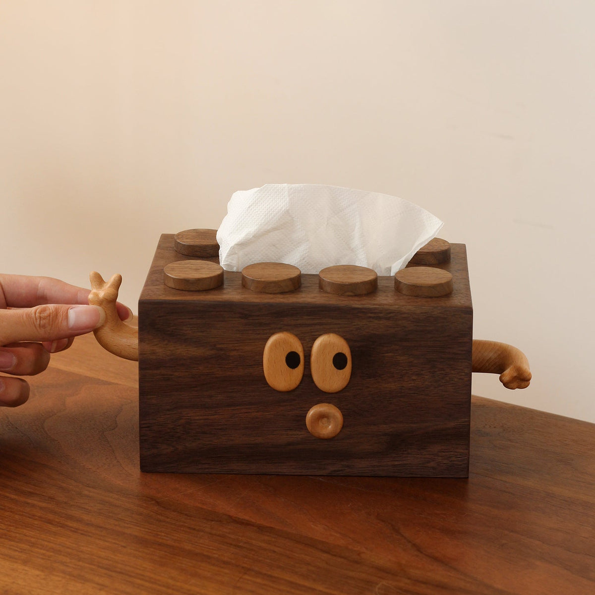 Wooden Tissue Dispenser for Home Decoration