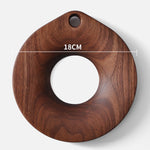 Wooden Trivet for Hot Pots and Kettles – Round Walnut Design