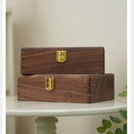 Wooden jewelry box for storing rings and earrings