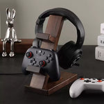 aegis black walnut gaming gear stand