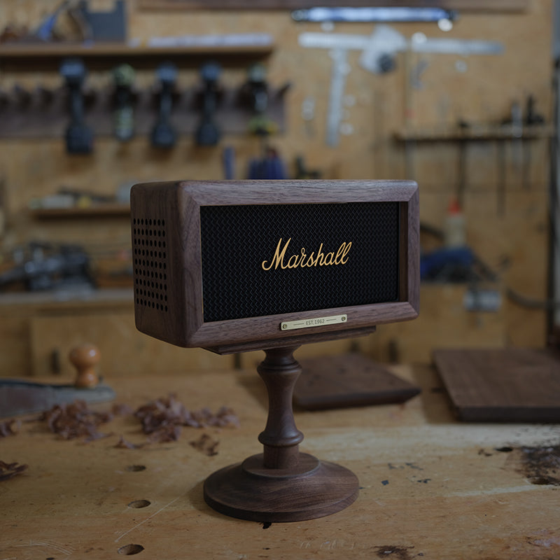 高級無垢ウォールナットスピーカースタンド（Marshall用）| Walnut