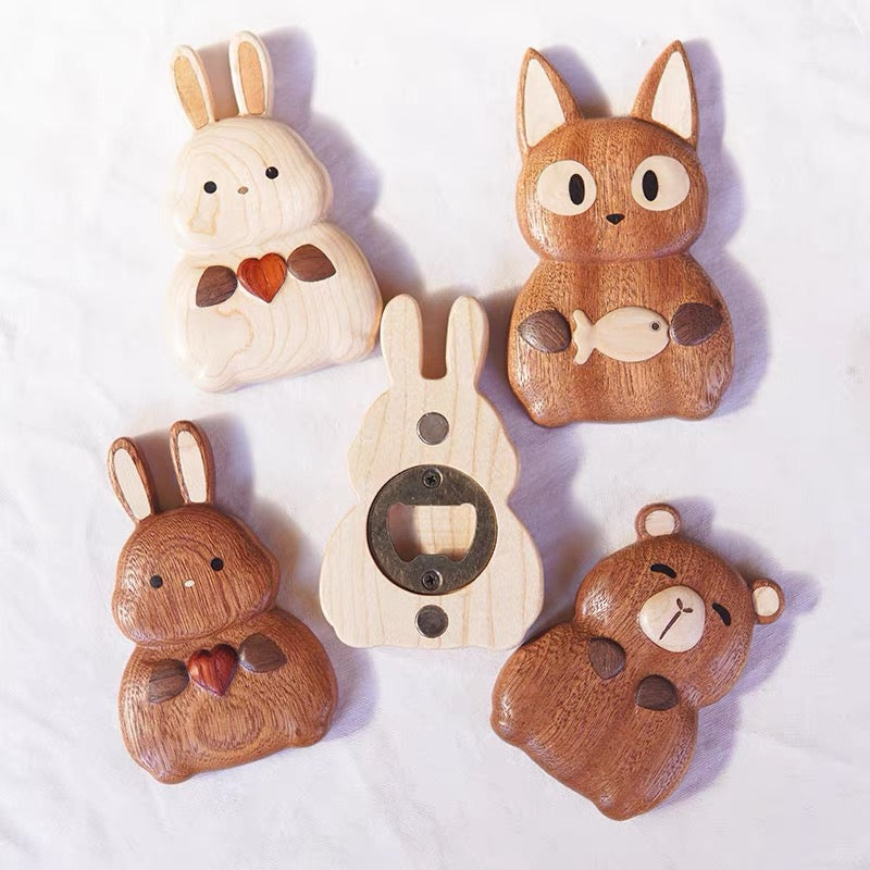 Brio Wooden Bottle Opener Magnet