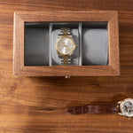 luxury watch organizer walnut
