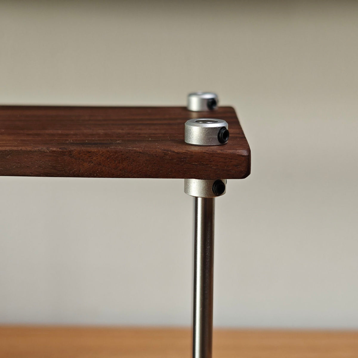 minimalist walnut desk organizer