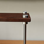 minimalist walnut desk organizer