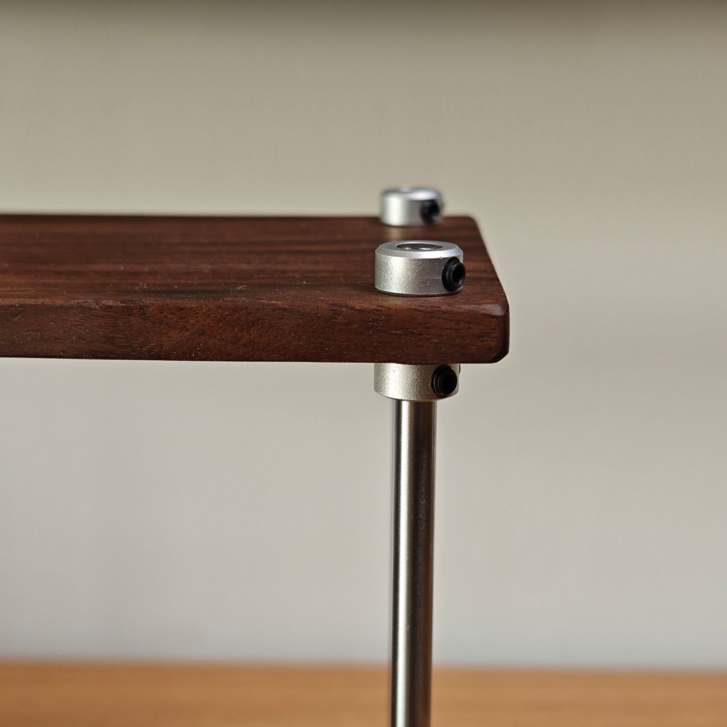 minimalist walnut desk organizer