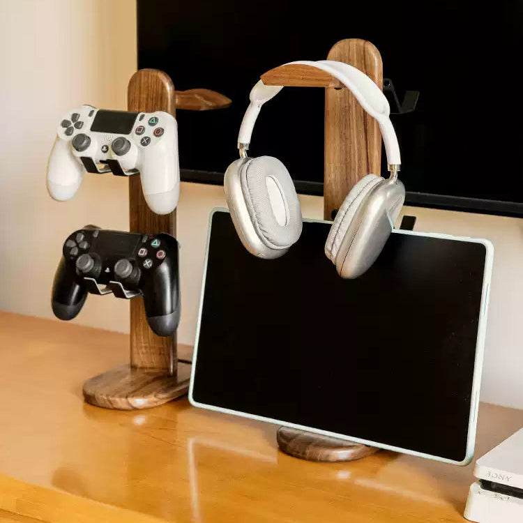 nexus walnut universal gaming gear stand
