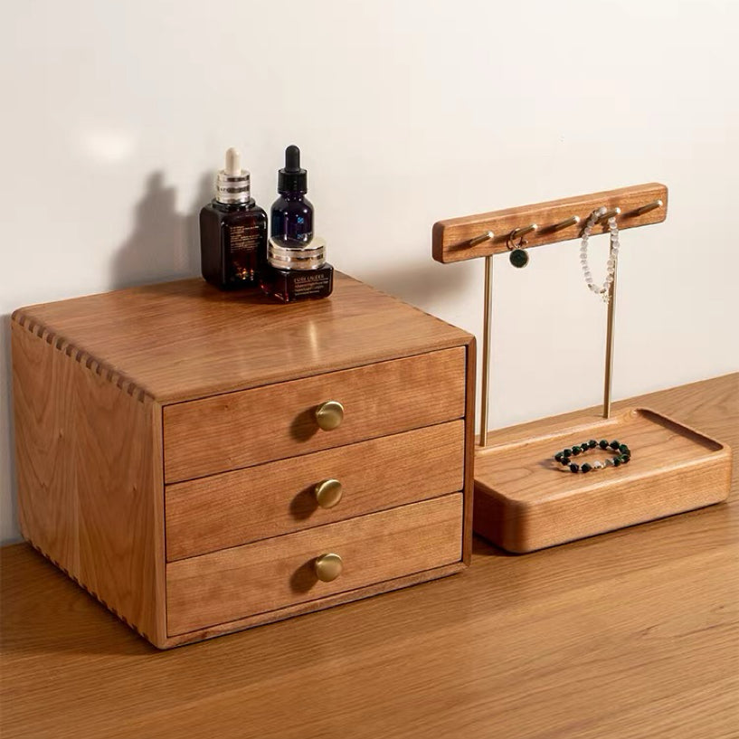 Sophia Wooden Organizer with Three Drawers