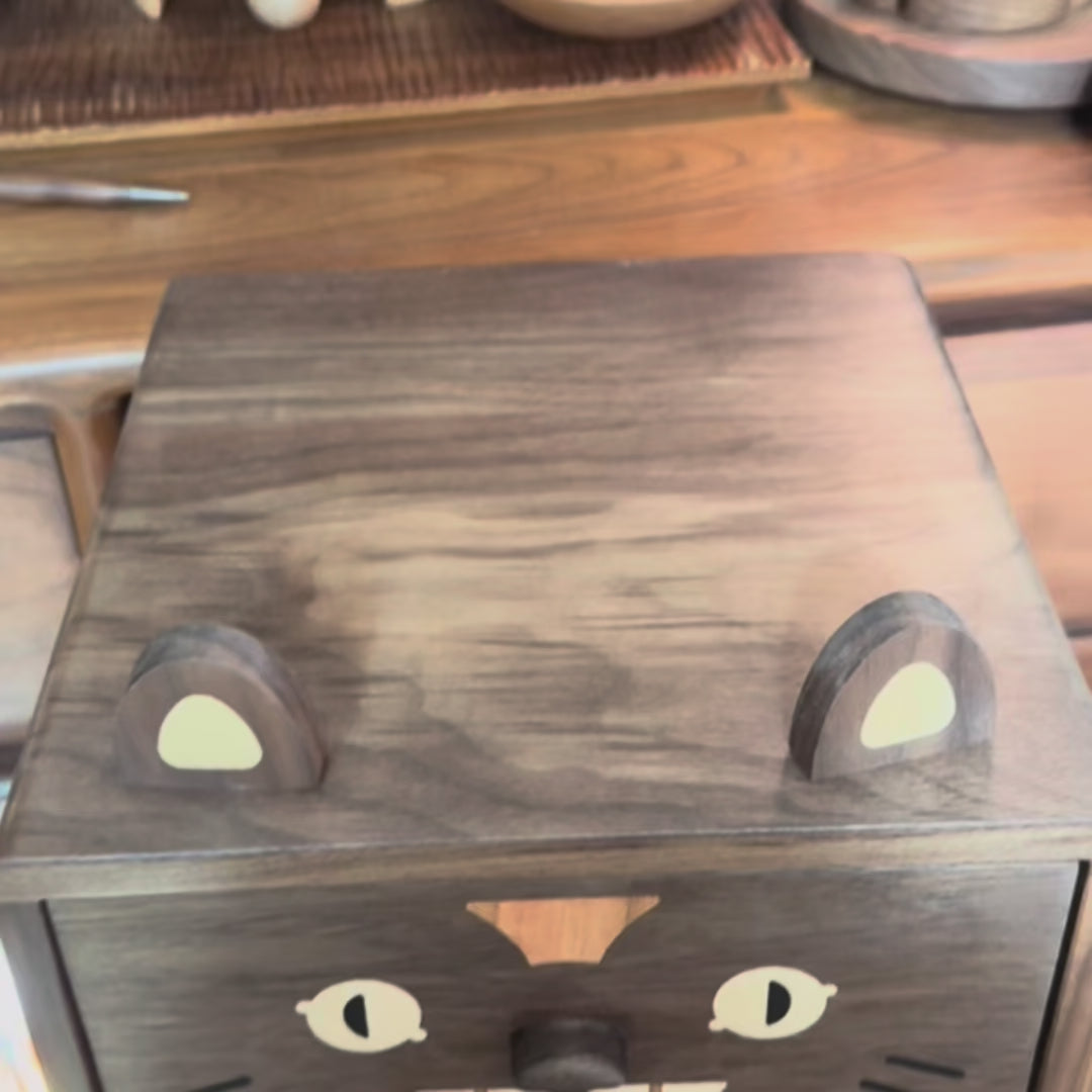 Toto Walnut Wood Storage Cabinet