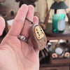 Handmade No-Face Wooden Keychain