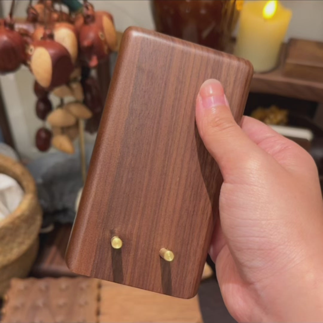 Standly Minimalist Walnut Phone Stand