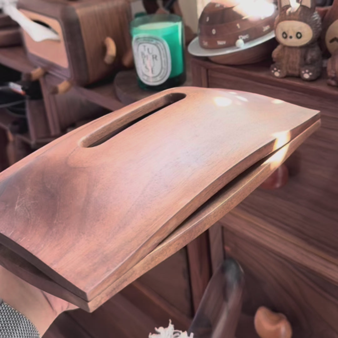 NatureLine Walnut Tissue Box