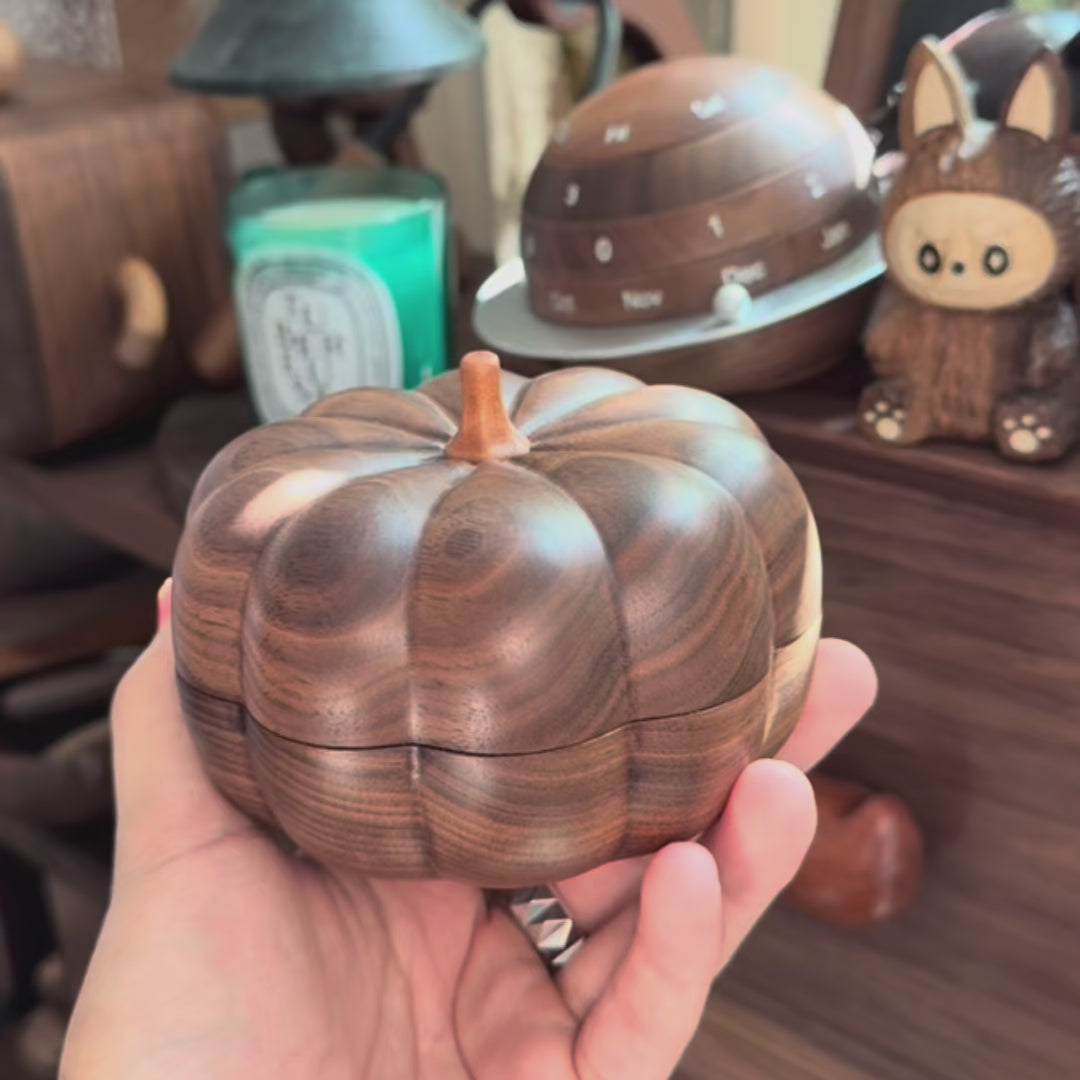 Pumpkin Walnut Jewelry Box